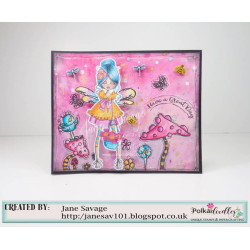 Polkadoodles Ruby Hey There Clear Stamp