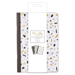A5 NOTEBOOK METALLIC MONO 3pz