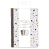 A5 NOTEBOOK METALLIC MONO 3pz