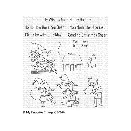 My Favorite Things Here Comes Santa Claus Clear Stamps