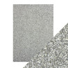 5 fogli A4 Carta Glitterata Tonic Glitter Card Silver Screen 250gsm