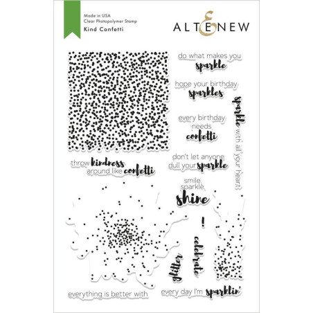 Altenew Kind Confetti Stamp Set