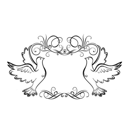 Fustella A4 embossing Pigeons Frame Darice