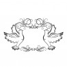 Fustella A4 embossing Pigeons Frame Darice