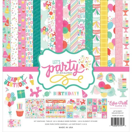 Echo Park Let's Party Collection Kit 30x30 cm