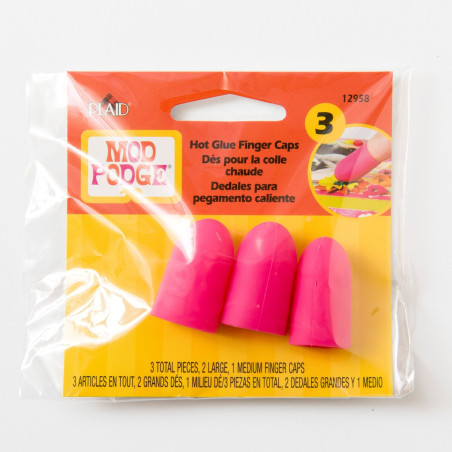Mod Podge Hot Glue Finger Caps