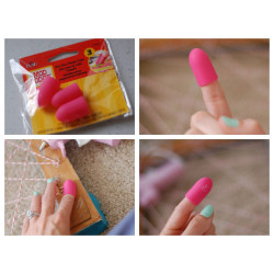 Mod Podge Hot Glue Finger Caps
