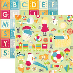 Bo Bunny Toy Box Imagine Cardstock 30x30cm