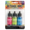 Ranger Alcohol Ink Set Dockside Picnic 3pz
