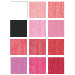 Kit 24 fogli Cardstock Multipack Valentine 30x30cm