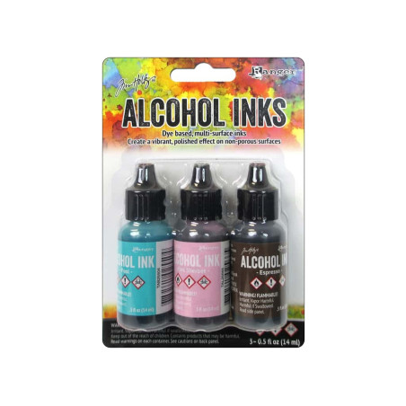 Ranger Alcohol Ink Set Retro Café 3pz