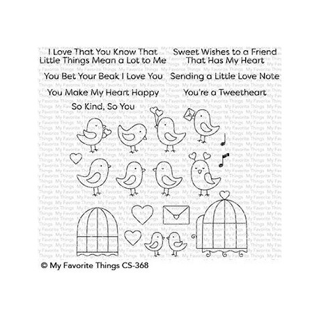 My Favorite Things Tweethearts Clear Stamps