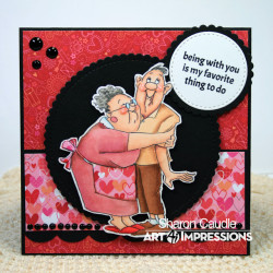 Art Impressions Clear Stamps Love Birds