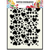 Dutch Mask Art stencil hearts 