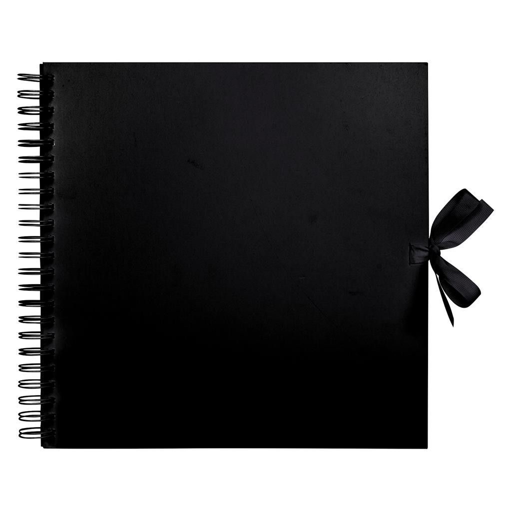 Taccuino Scrapbooking Artemio 20x20 Cm - Pagine Assortite, Spirale, Colore Nero - 2