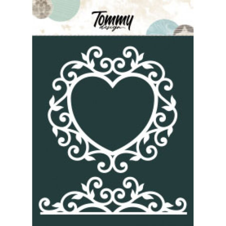 MASCHERA A5 CUORI CON INTRECCI Tommy Design