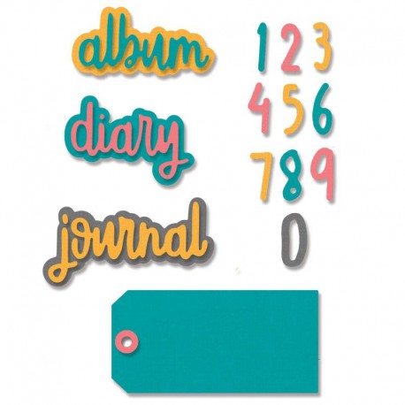 Thinlits Die Set 9pz - Journal Phrases 663484