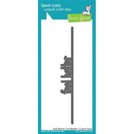 Lawn Fawn Die Feel Better Line Border