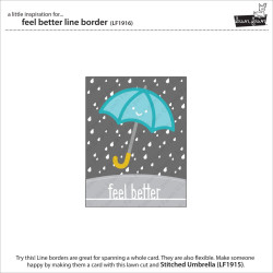 Lawn Fawn Die Feel Better Line Border