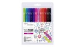 Tombow TwinTone Markers BRIGHTS 12 Dual Tip
