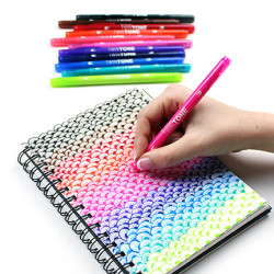 Tombow TwinTone Markers BRIGHTS 12 Dual Tip
