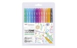 Tombow TwinTone Markers PASTELS 12 Dual Tip