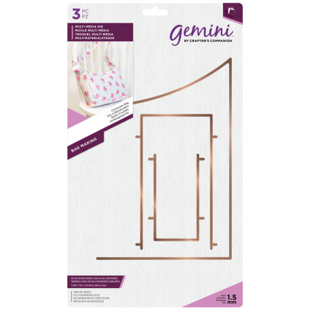 Gemini Multi Media Die - Bag Making Die Set - Crossover Bag