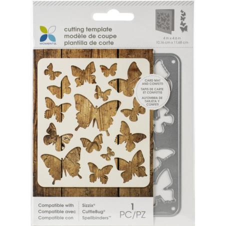 Momenta Cut & Emboss Die Confetti Butterfly