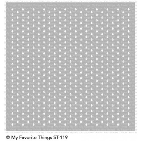 My Favorite Things Mini Staggered Raindrops Stencil