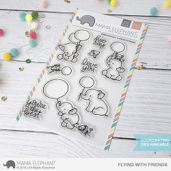 Mama Elephant Clear Stamp FLYING WITH FRIENDS