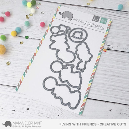 Mama Elephant CREATIVE CUTS FLYING WITH FRIENDS