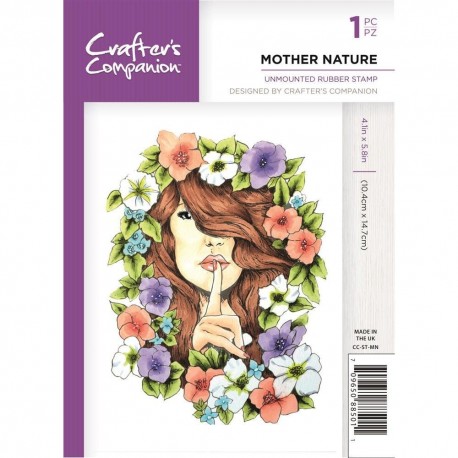 Crafter's Companion A6 Rubber Stamp Mother Nature