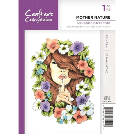 Crafter's Companion A6 Rubber Stamp Mother Nature