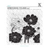 Xcut Embossing Folder - FULL BLOOM HELLEBORUS 15x15cm