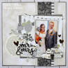 Simple Stories Always & Forever Chipboard Stickers with FOIL 31pz