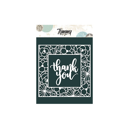 MASCHERA THANK YOU CORNICE DI FIORI A5 Tommy Design