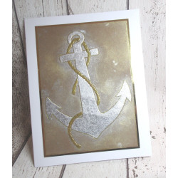 Sara Signature Embossing Folder Nautical Ship's Anchor
