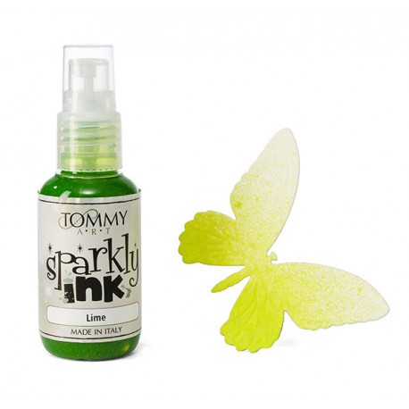 Sparkly Ink Lime Tommy Art