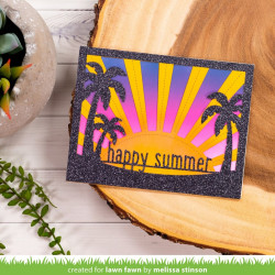 Lawn Fawn Dies Sunrise Backdrop