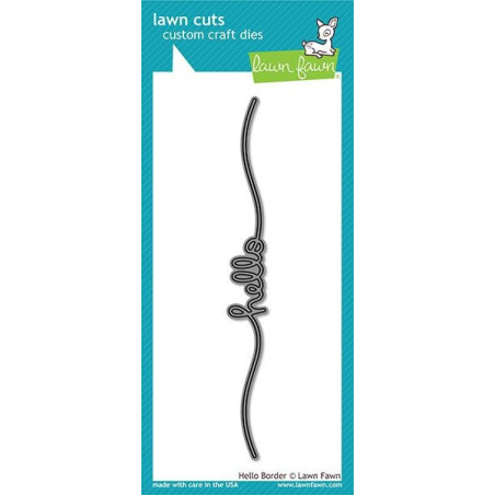 Lawn Fawn Die Hello Border
