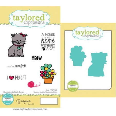 Taylored Expressions Graysie Stamp & Die Combo