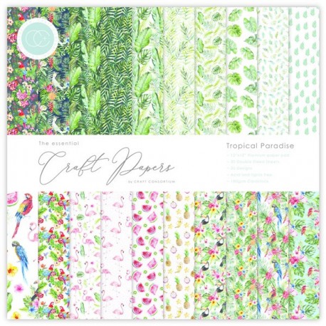 Craft Consortium Paper Pad Tropical Paradise 30x30cm