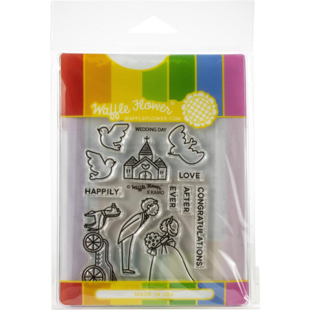 Waffle Flower Stamp & Die Set Wedding Day