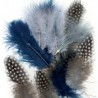Piume Marabou&Guinea Mix Ocean 18pz