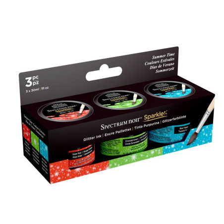 Spectrum Noir Sparkle Liquid Ink Summer Time x3