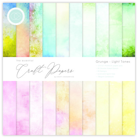 Craft Consortium Paper Pad Grunge Light Tones 30x30cm