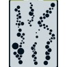 Mask stencil Ocean - Air Bubbles A6
