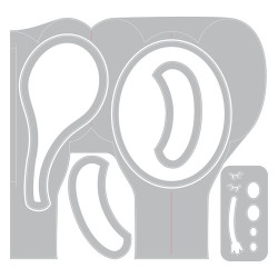 Thinlits Die Set 6pz - Fold-A-Long Card Elephant 663604