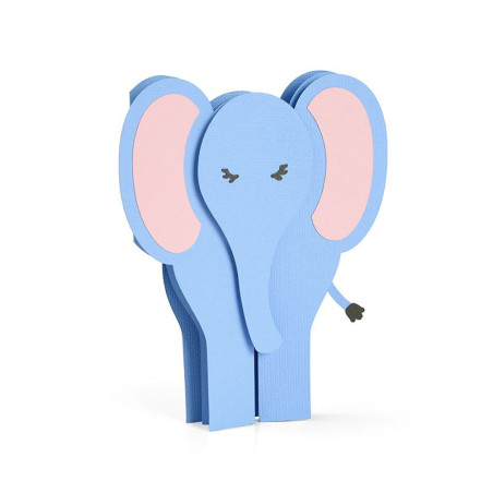 Thinlits Die Set 6pz - Fold-A-Long Card Elephant 663604