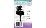 Polkadoodles Graceful Flower Girl 2 Silhouettes Clear Stamp